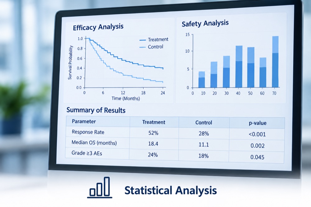 Statistical charts and clinical data analysis
